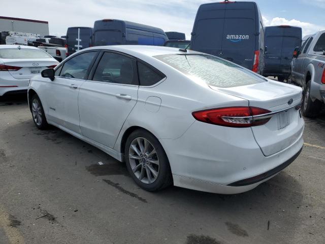 3FA6P0LU0HR344644 - 2017 FORD FUSION SE HYBRID WHITE photo 2