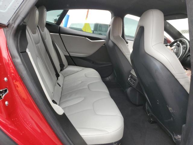 5YJSA1E23FF115854 - 2015 TESLA MODEL S RED photo 10