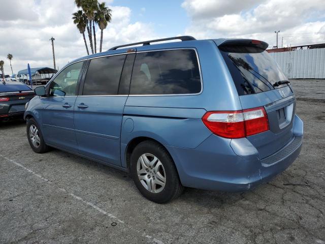 5FNRL38746B025916 - 2006 HONDA ODYSSEY EXL BLUE photo 2