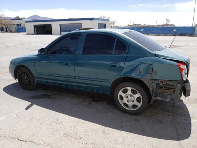 KMHDN45D01U196808 - 2001 HYUNDAI ELANTRA GLS BLUE photo 2