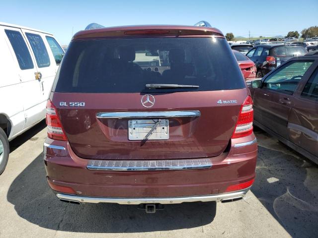 4JGBF8GE1AA611427 - 2010 MERCEDES-BENZ GL 550 4MATIC BURGUNDY photo 6