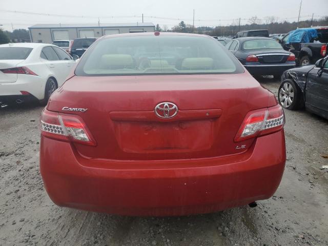 4T4BF3EK0BR101796 - 2011 TOYOTA CAMRY BASE RED photo 6