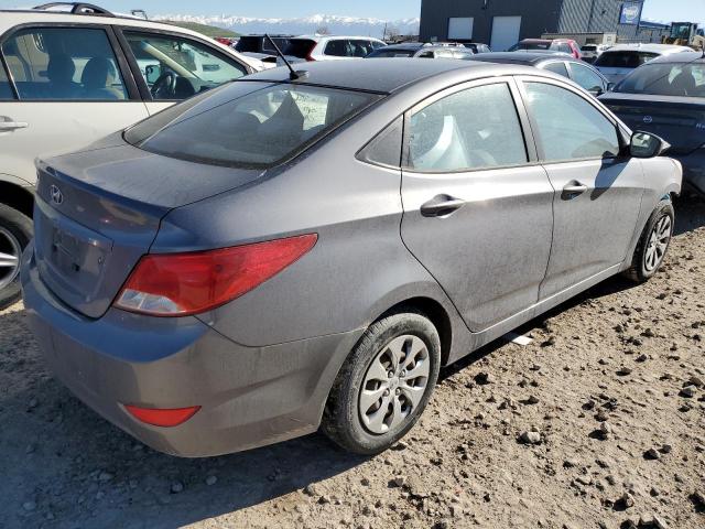 KMHCT4AE4FU883250 - 2015 HYUNDAI ACCENT GLS GRAY photo 3