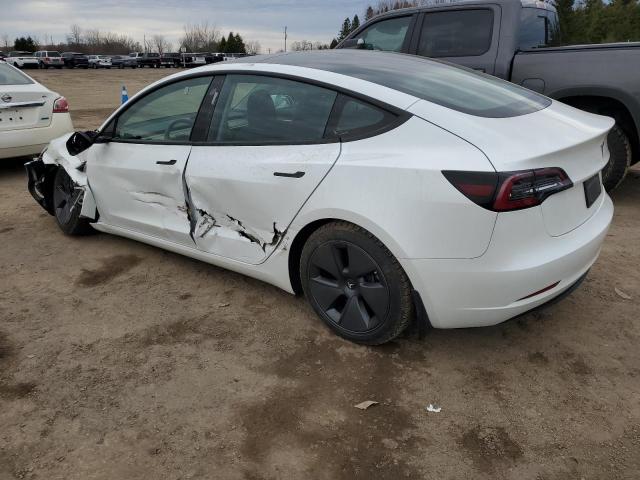 5YJ3E1EA7PF408917 - 2023 TESLA MODEL 3 WHITE photo 2