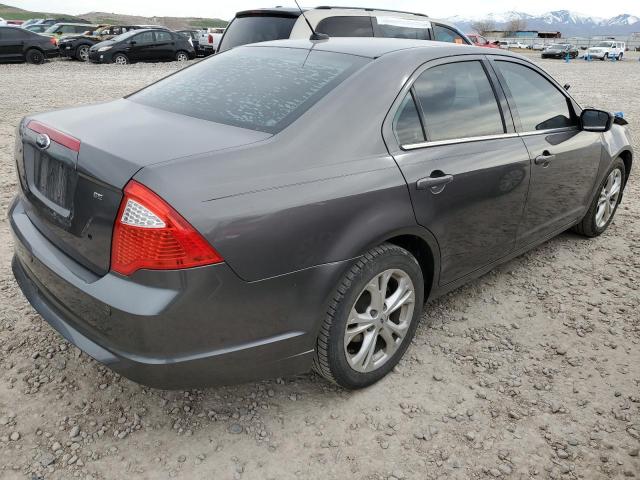 3FAHP0HA5CR299104 - 2012 FORD FUSION SE GRAY photo 3