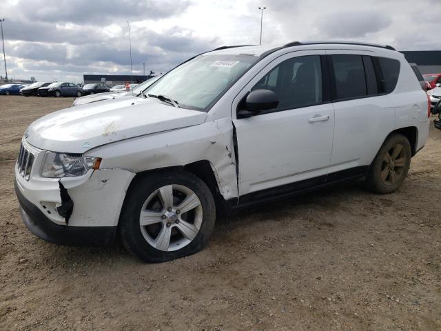 1C4NJDAB1CD667361 - 2012 JEEP COMPASS WHITE photo 1