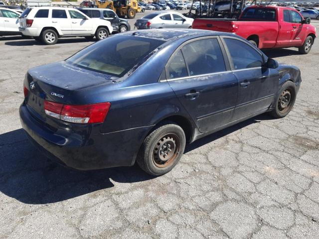 5NPET46C78H346289 - 2008 HYUNDAI SONATA GLS BLACK photo 3