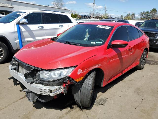 2HGFC2F52JH607080 - 2018 HONDA CIVIC LX RED photo 1