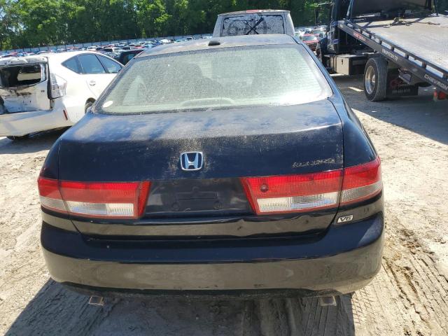 1HGCM66594A070265 - 2004 HONDA ACCORD EX BLACK photo 6