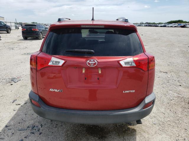 JTMYFREV9D5005197 - 2013 TOYOTA RAV4 LIMITED RED photo 6