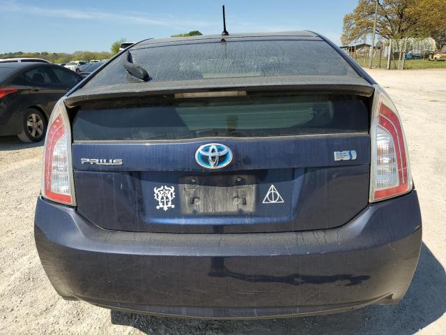 JTDKN3DU0E0377265 - 2014 TOYOTA PRIUS BLUE photo 6