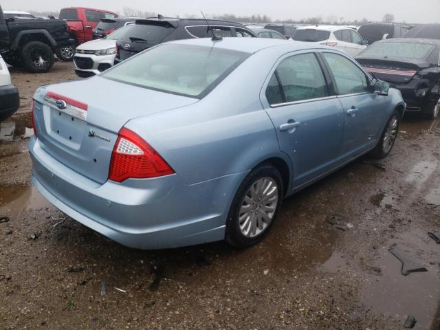 3FADP0L36AR167991 - 2010 FORD FUSION HYBRID BLUE photo 3