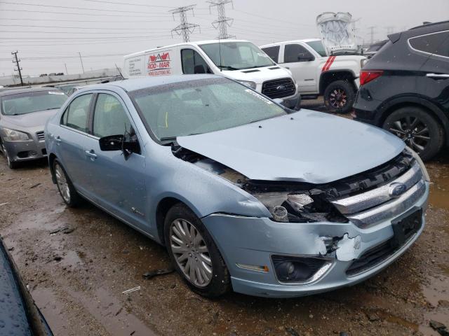 3FADP0L36AR167991 - 2010 FORD FUSION HYBRID BLUE photo 4