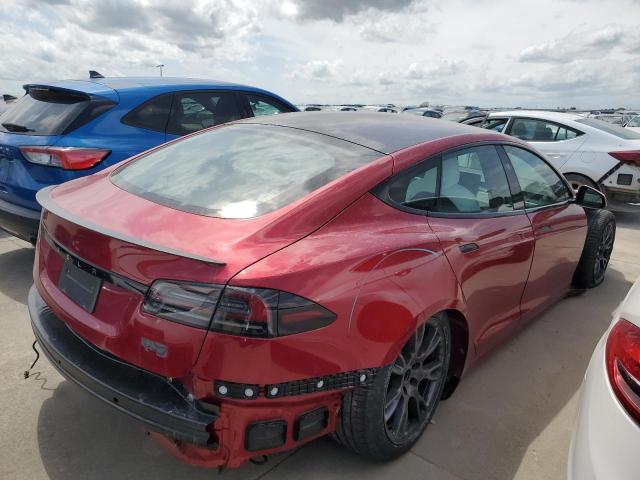 5YJSA1E67PF510852 - 2023 TESLA MODEL S 勃艮第红 照片 3