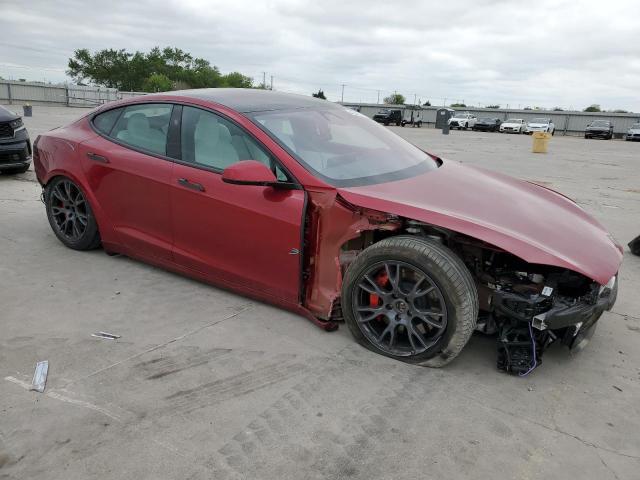 5YJSA1E67PF510852 - 2023 TESLA MODEL S 勃艮第红 照片 4