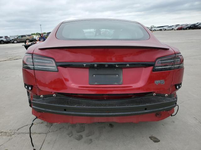 5YJSA1E67PF510852 - 2023 TESLA MODEL S 勃艮第红 照片 6