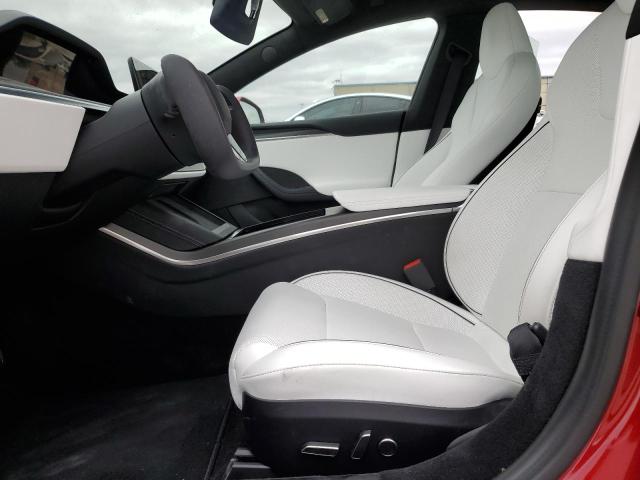 5YJSA1E67PF510852 - 2023 TESLA MODEL S 勃艮第红 照片 7