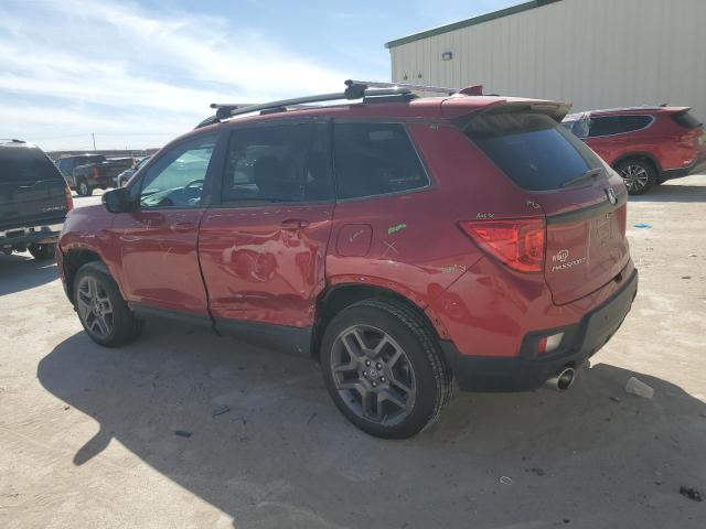 5FNYF8H57PB007264 - 2023 HONDA PASSPORT EXL RED photo 2