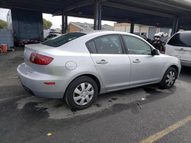 JM1BK12G761504387 - 2006 MAZDA 3 I SILVER photo 3