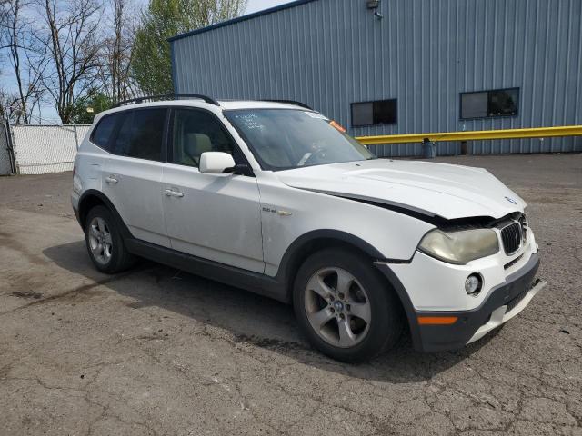 WBXPC93437WF15693 - 2007 BMW X3 3.0SI WHITE photo 4