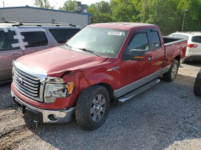 1FTFX1EF9BFC43279 - 2011 FORD F150 SUPER CAB MAROON photo 1