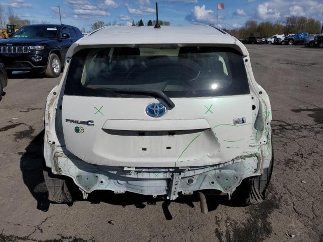 JTDKDTB31E1084983 - 2014 TOYOTA PRIUS C WHITE photo 6