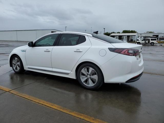 KNAGN4AD4E5070763 - 2014 KIA OPTIMA HYBRID WHITE photo 2