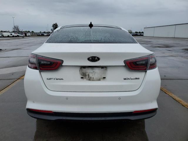 KNAGN4AD4E5070763 - 2014 KIA OPTIMA HYBRID WHITE photo 6