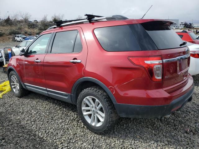 1FM5K8D82DGA66296 - 2013 FORD EXPLORER XLT RED photo 2