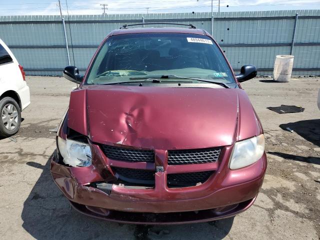 1B4GP44352B643874 - 2002 DODGE GRAND CARA SPORT RED photo 5