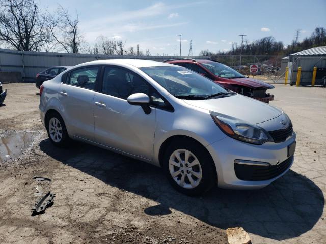 KNADM4A33G6573520 - 2016 KIA RIO LX SILVER photo 4