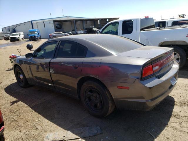 2C3CDXAT6EH283613 - 2014 DODGE CHARGER POLICE GRAY photo 2