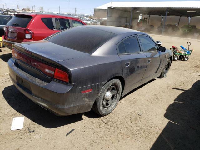 2C3CDXAT6EH283613 - 2014 DODGE CHARGER POLICE GRAY photo 3