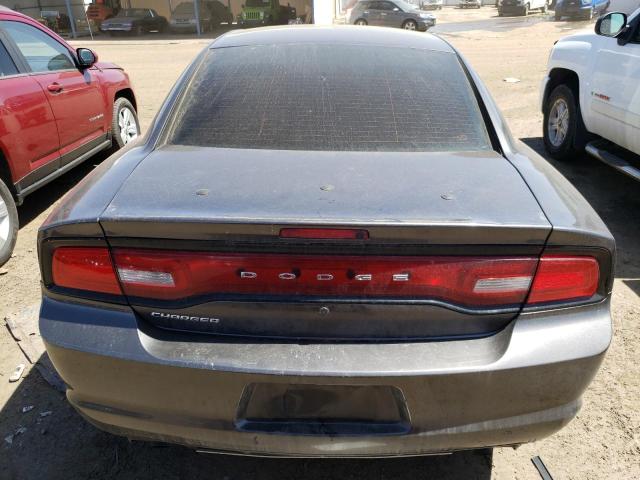2C3CDXAT6EH283613 - 2014 DODGE CHARGER POLICE GRAY photo 6
