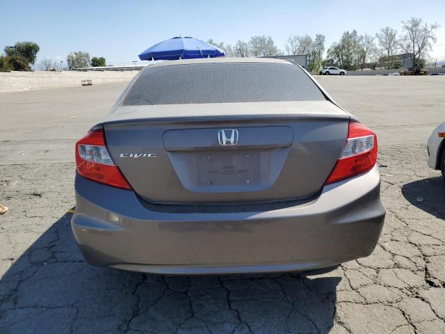 2HGFB2F57CH537971 - 2012 HONDA CIVIC LX BROWN photo 6