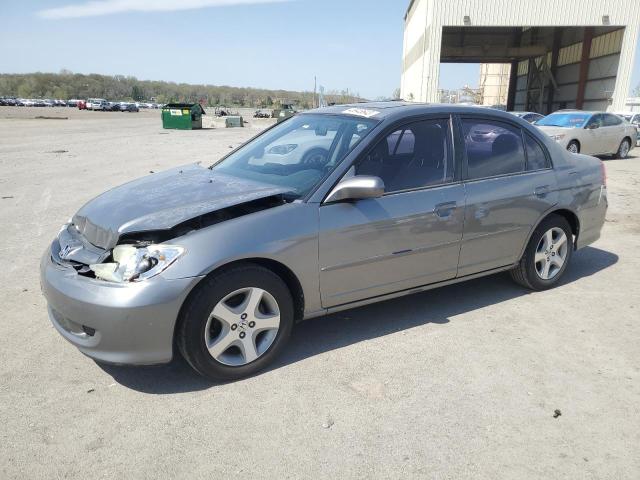 2HGES26774H504435 - 2004 HONDA CIVIC EX GRAY photo 1