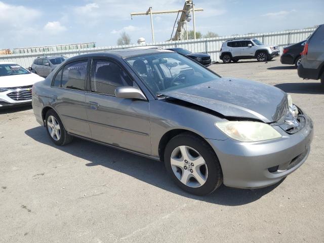 2HGES26774H504435 - 2004 HONDA CIVIC EX GRAY photo 4