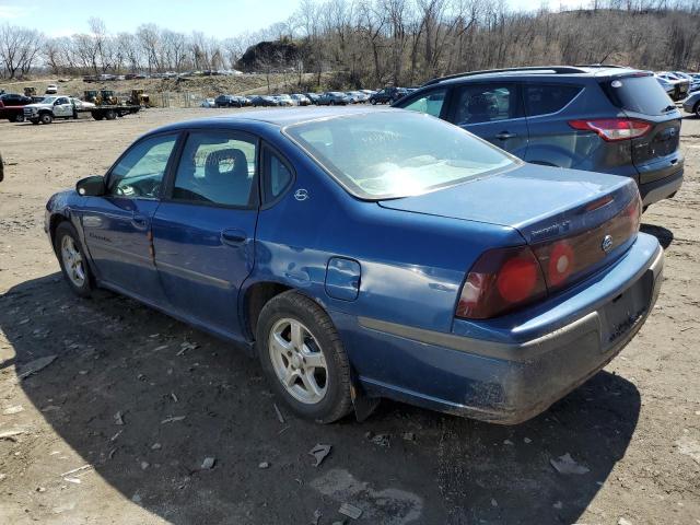 2G1WH52K539201796 - 2003 CHEVROLET IMPALA LS BLUE photo 2