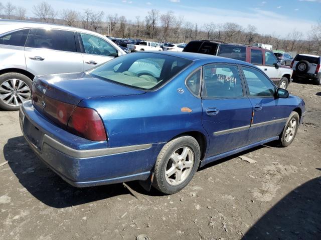 2G1WH52K539201796 - 2003 CHEVROLET IMPALA LS BLUE photo 3