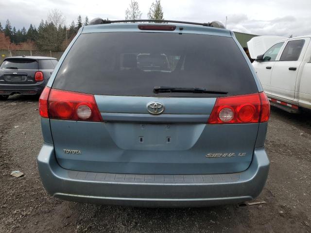 5TDZK23CX9S283178 - 2009 TOYOTA SIENNA CE TURQUOISE photo 6