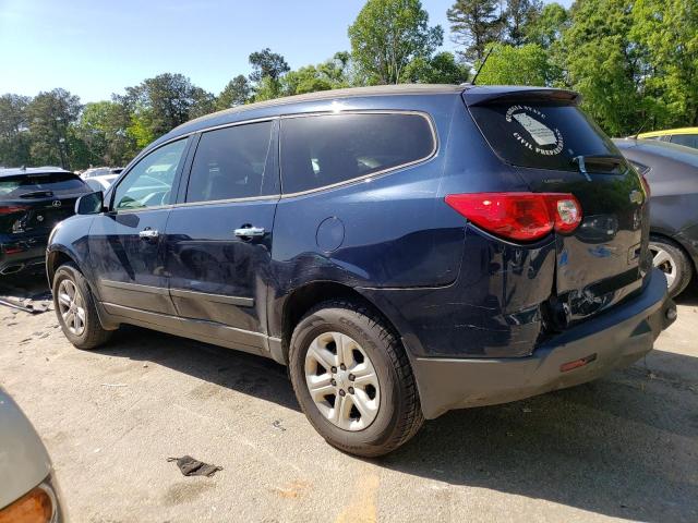 1GNKRFED5CJ310857 - 2012 CHEVROLET TRAVERSE LS BLUE photo 2