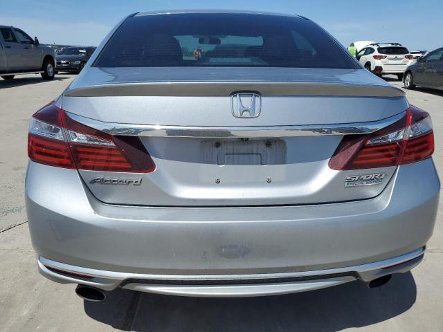 1HGCR2F13HA078410 - 2017 HONDA ACCORD SPORT SPECIAL EDITION SILVER photo 6