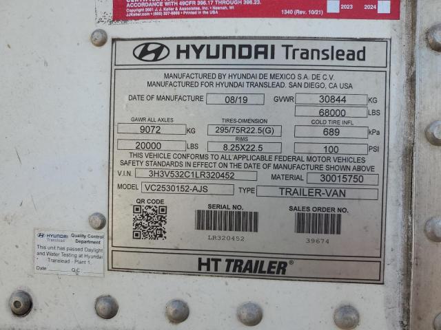 3H3V532C1LR320452 - 2020 HYUNDAI 53X10DRYVA WHITE photo 10