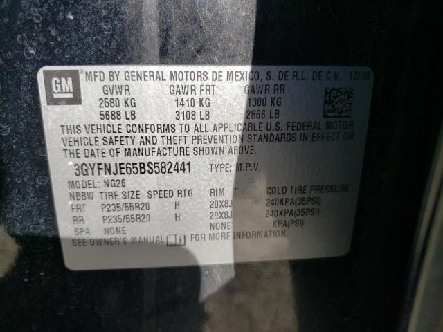 3GYFNJE65BS582441 - 2011 CADILLAC SRX PERFORMANCE COLLECTION Қара фото 13