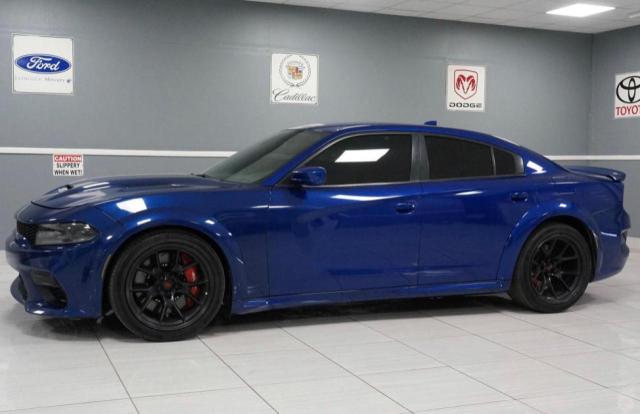 2C3CDXL92MH503507 - 2021 DODGE CHARGER SRT HELLCAT BLUE photo 2