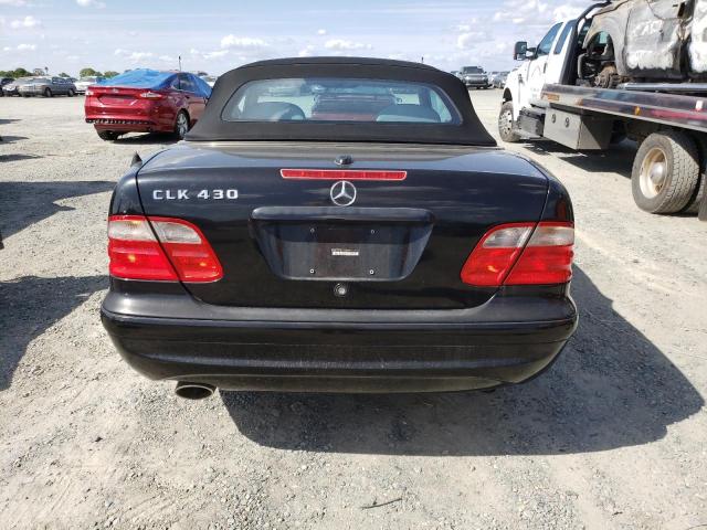 WDBLK70G02T108972 - 2002 MERCEDES-BENZ CLK 430 BLACK photo 6