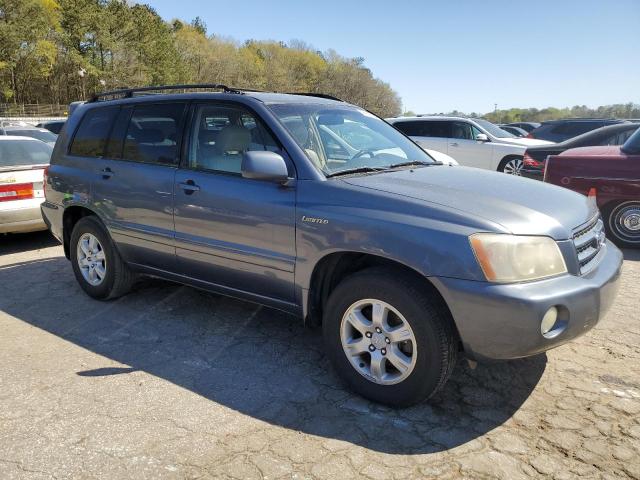 JTEGF21A910019272 - 2001 TOYOTA HIGHLANDER BLUE photo 4