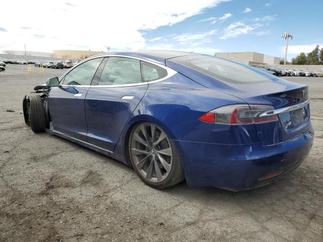 5YJSA1E20LF415038 - 2020 TESLA MODEL S BLUE photo 2