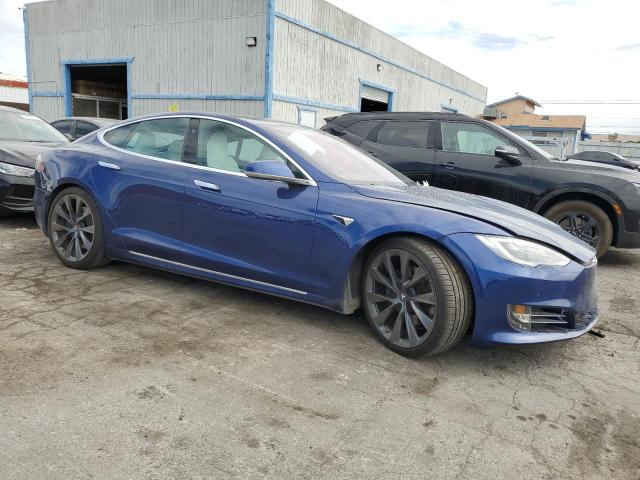 5YJSA1E20LF415038 - 2020 TESLA MODEL S BLUE photo 4