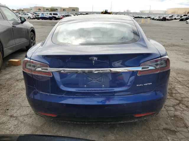 5YJSA1E20LF415038 - 2020 TESLA MODEL S BLUE photo 6